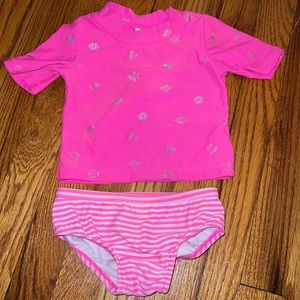 Carters 2 pc bathing suit